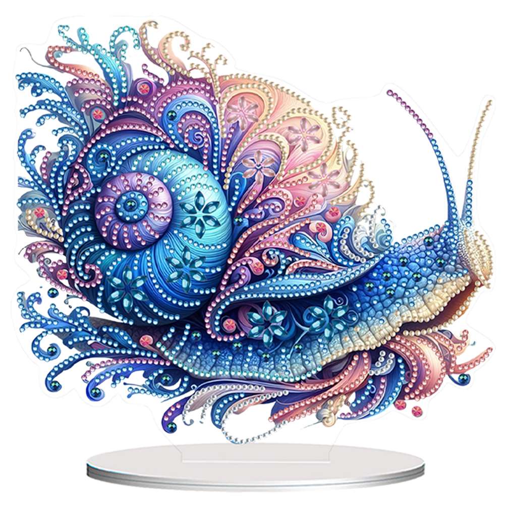 Acrylic Special Shape Dream Snail Diamond Painting Desktop Decors for Home