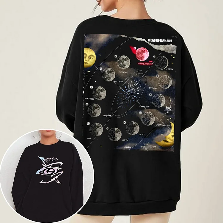 Ateez The World Ep.Fin Will Tracklist Sweatshirt officialateezshop