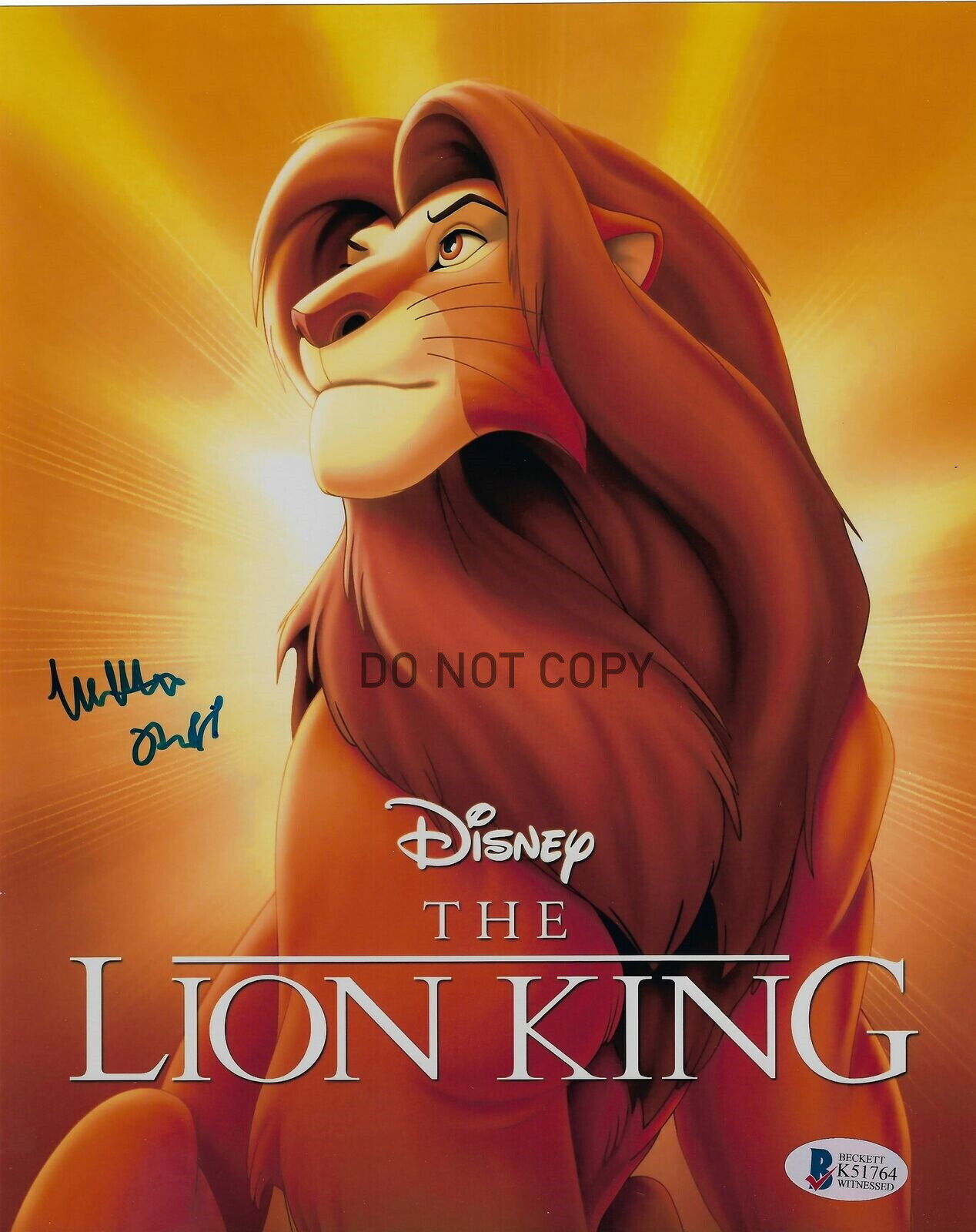 Matthew Broderick Simba Autograph Signed Disney The Lion King 8X10 Photo Poster painting REPRINT