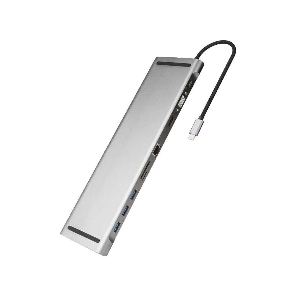 

11 in 1 USB 3.0 Type C HUB for MacBook PD 60W Fast Charging Adapter Dock, 501 Original