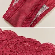 Boycrud 3PCS Women Sexy Lace Panties Low-waist  Temptation Underwear T-Back Thong Female G String Breathable Lingerie Briefs Embroidery