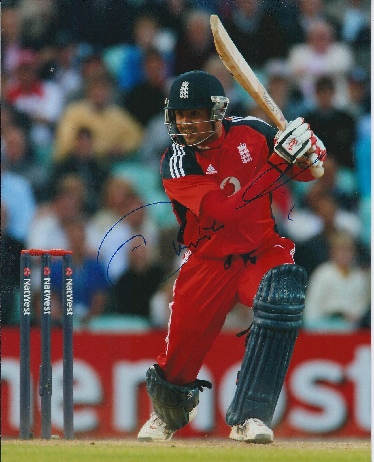 Owais SHAH Signed Autograph 10x8 Photo Poster painting AFTAL COA ENGLAND CRICKET Genuine