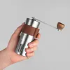 Portable Manual Coffee Grinder -Higher Hardness Conical Ceramic Burrs Stainless Steel Hand With Fine powder adjustment Settings Great Gift For Home Office Travel or Outdoor