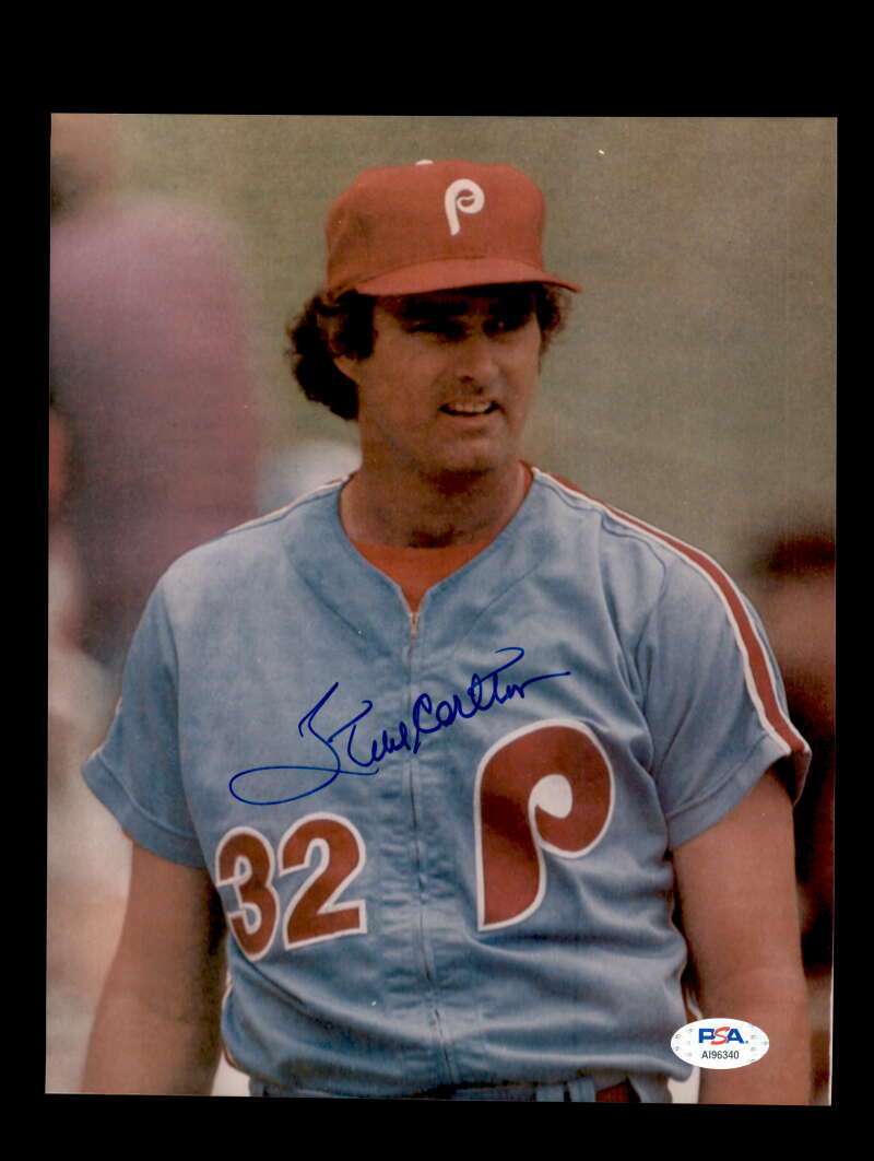 Steve Carlton PSA DNA Coa Signed 8x10 Phillies Photo Poster painting Autograph