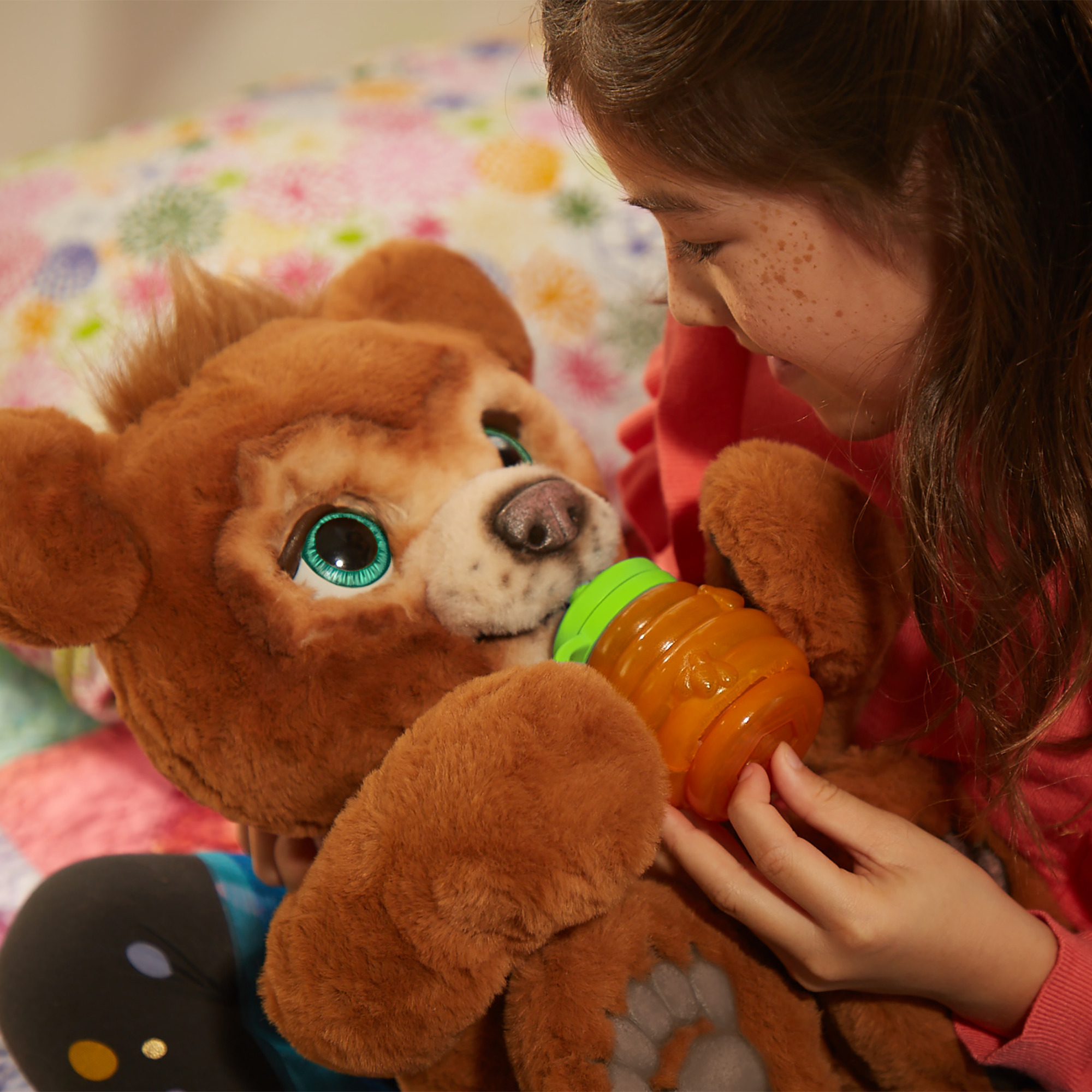 The Curious Bear Interactive Plush Toy