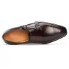 Handmade Fashion Mens Monk Strap Leather Dress Wedding Shoes