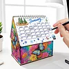 5D/DIY Kalender Kristallmalerei Schreibtischkalender Kit Heimdekorationen (Schmetterling)