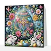 (Pre-Framed)Easter Egg-Special Shape Diamond Painting Kit(25x25cm)