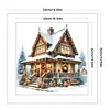 Christmas Cottage-11CT Counted Cross Stitch 50*50cm/19.69*19.69in