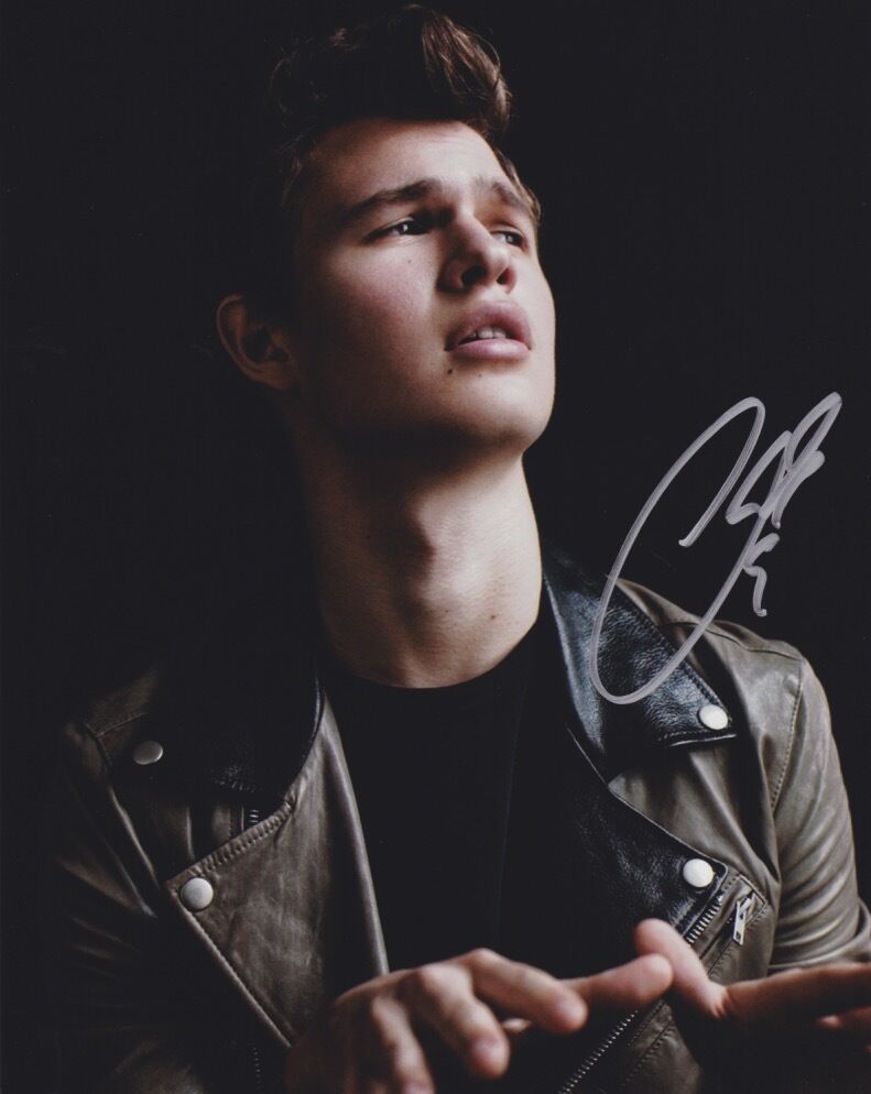 Ansel Elgort signed 8x10 Photo Poster painting COA