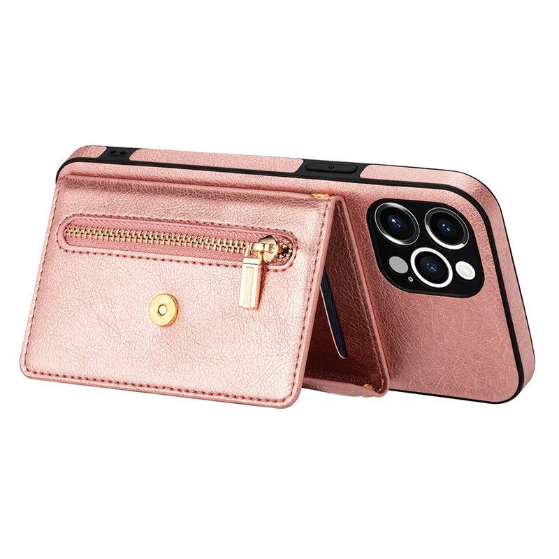Suitable For iPhone13/14 Multifunctional Zipper Wallet Mobile Phone Case