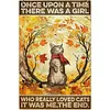 Chat - Enseignes en bois(30*40cm)