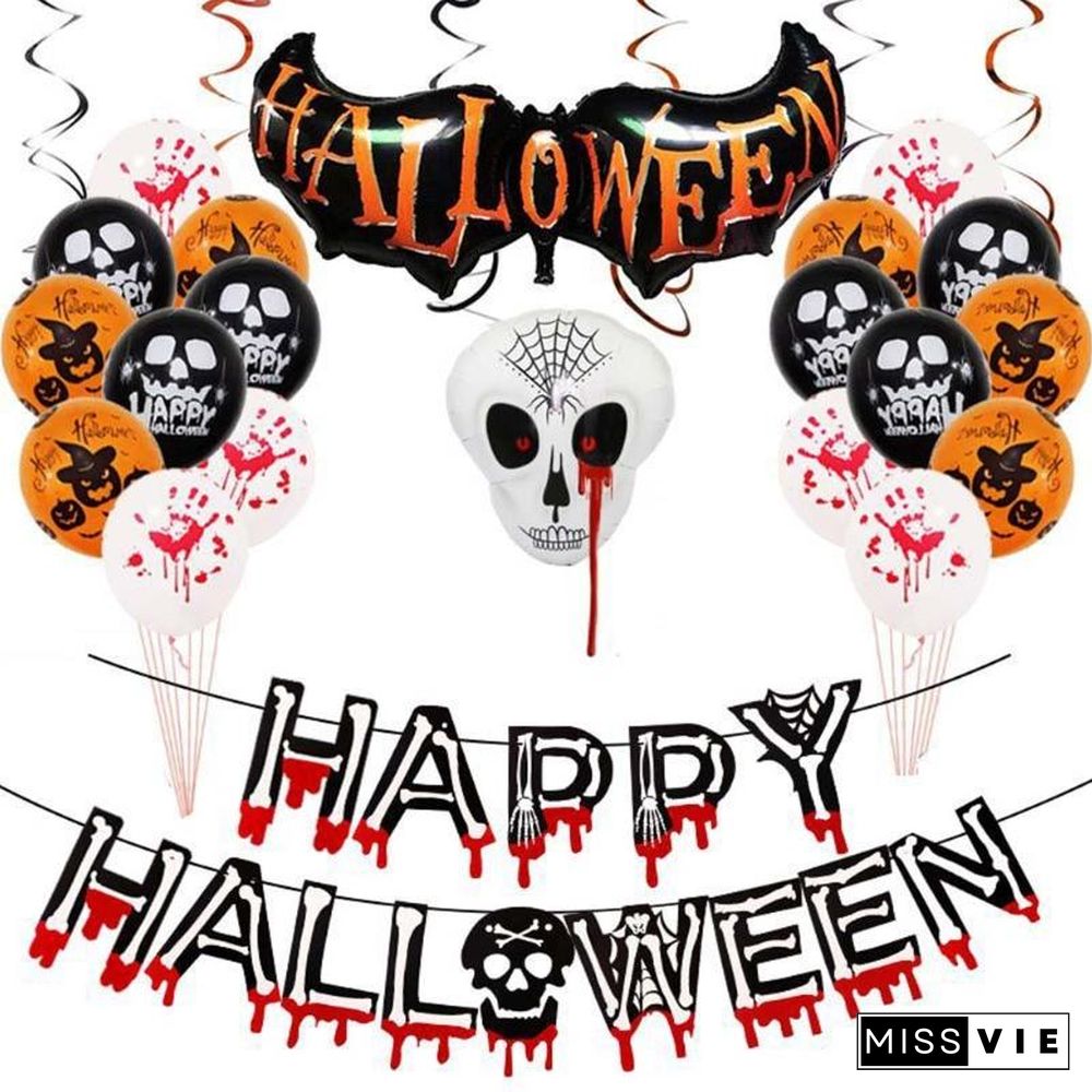 Halloween Balloon Set Indoor Outdoor Graden Party Decoration