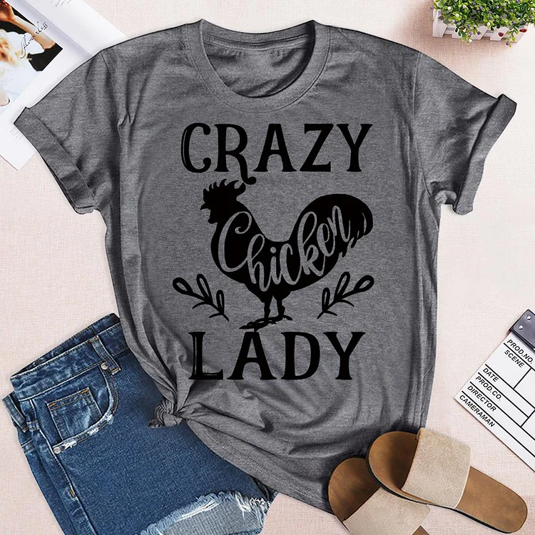 ANB - Crazy Chicken Lady Retro Tee Tee-05033