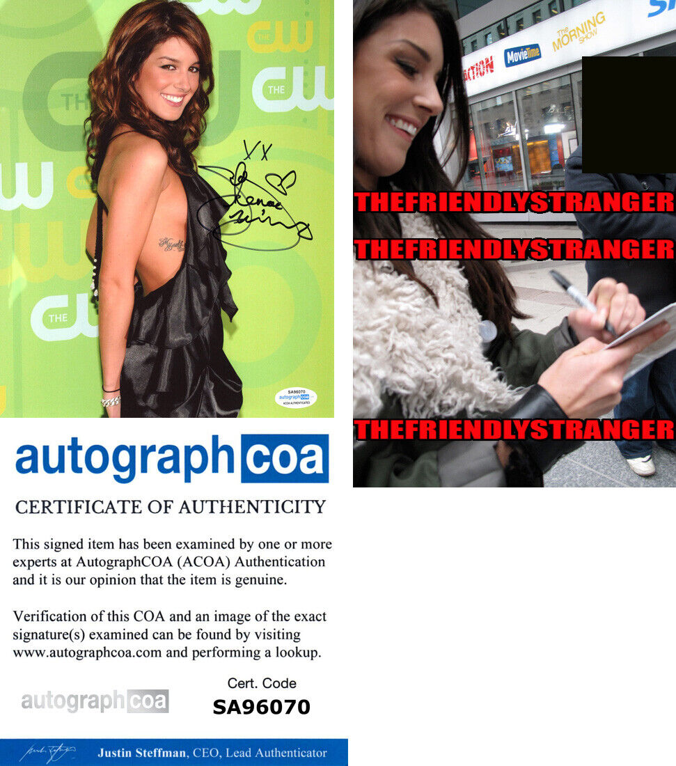 SHENAE GRIMES signed 8X10 Photo Poster painting f PROOF - SEXY Degrassi 90120 Full Sig ACOA COA