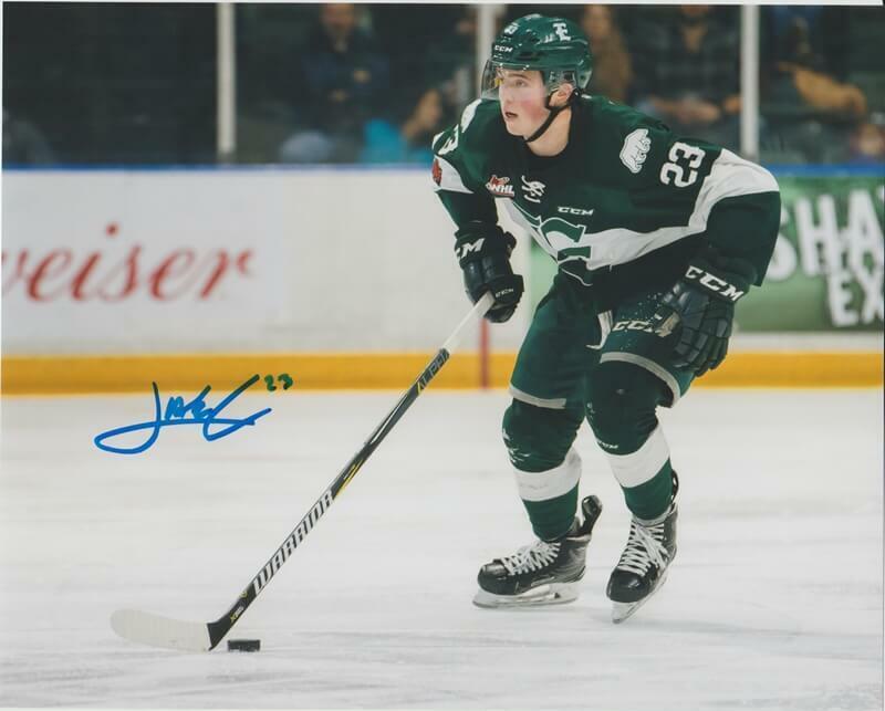 Jake Christiansen Everett Silvertips Autographed 8x10 Photo Poster painting CFS COA