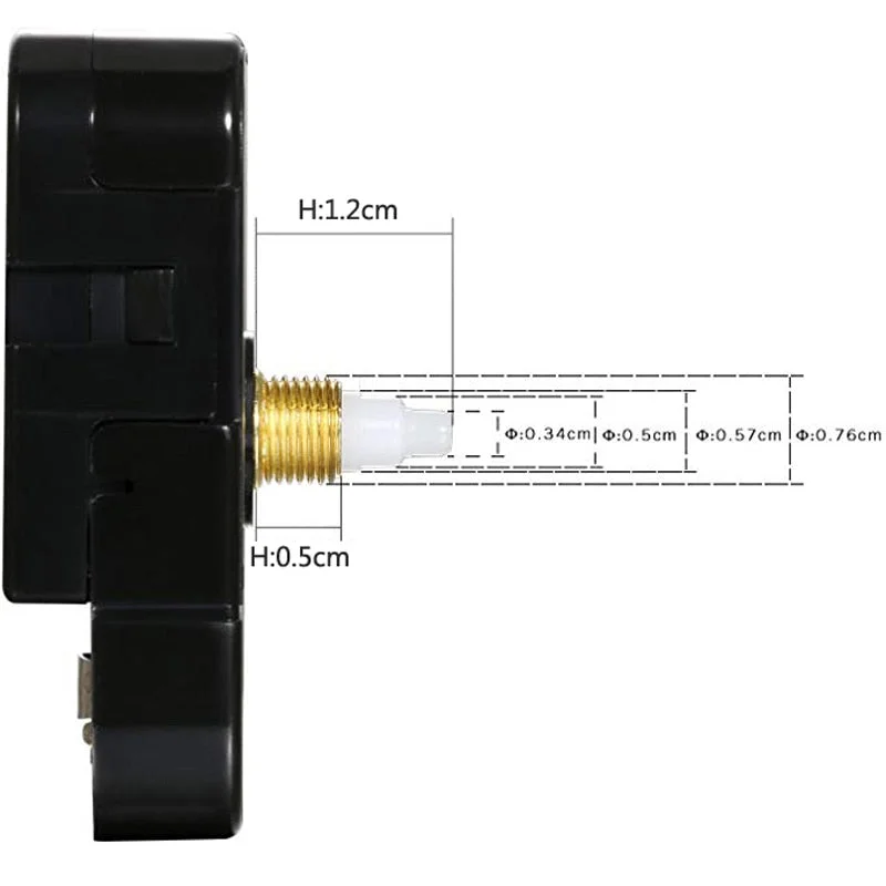 DIY Wall Clock Mechanism Movement Classic Hanging Quartz Watch with Hands Clock Motor Parts Repair Essential Tools Clockwork