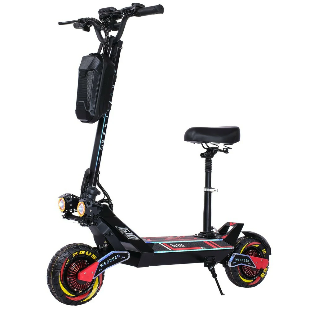 Obarter G10 Folding Electric Scooter 2*1200W Dual Motor 48V 20Ah Battery NFC Activation 10 Inch Off-Road Tires 