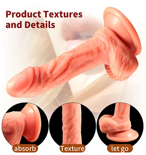 Xj 6.18 Inches Realistic Dildo With Suction Cup For Beginners