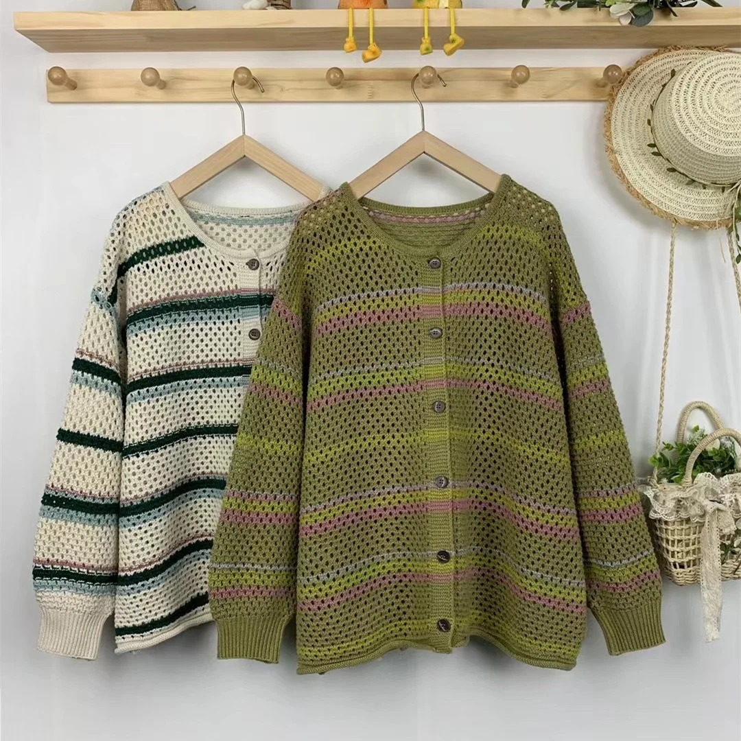 Chicfifth Sweater Women Winter Long Sleeve High Quality Autumn Vintage Top Knitted Cardigan