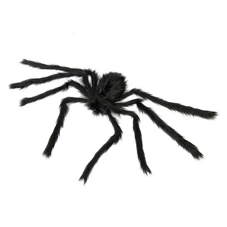 Halloween simulation plush spider, spider web decoration