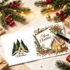 6pcs Gingerbread House DIY Diamond Painting Cards Art 15x15cm for Adults