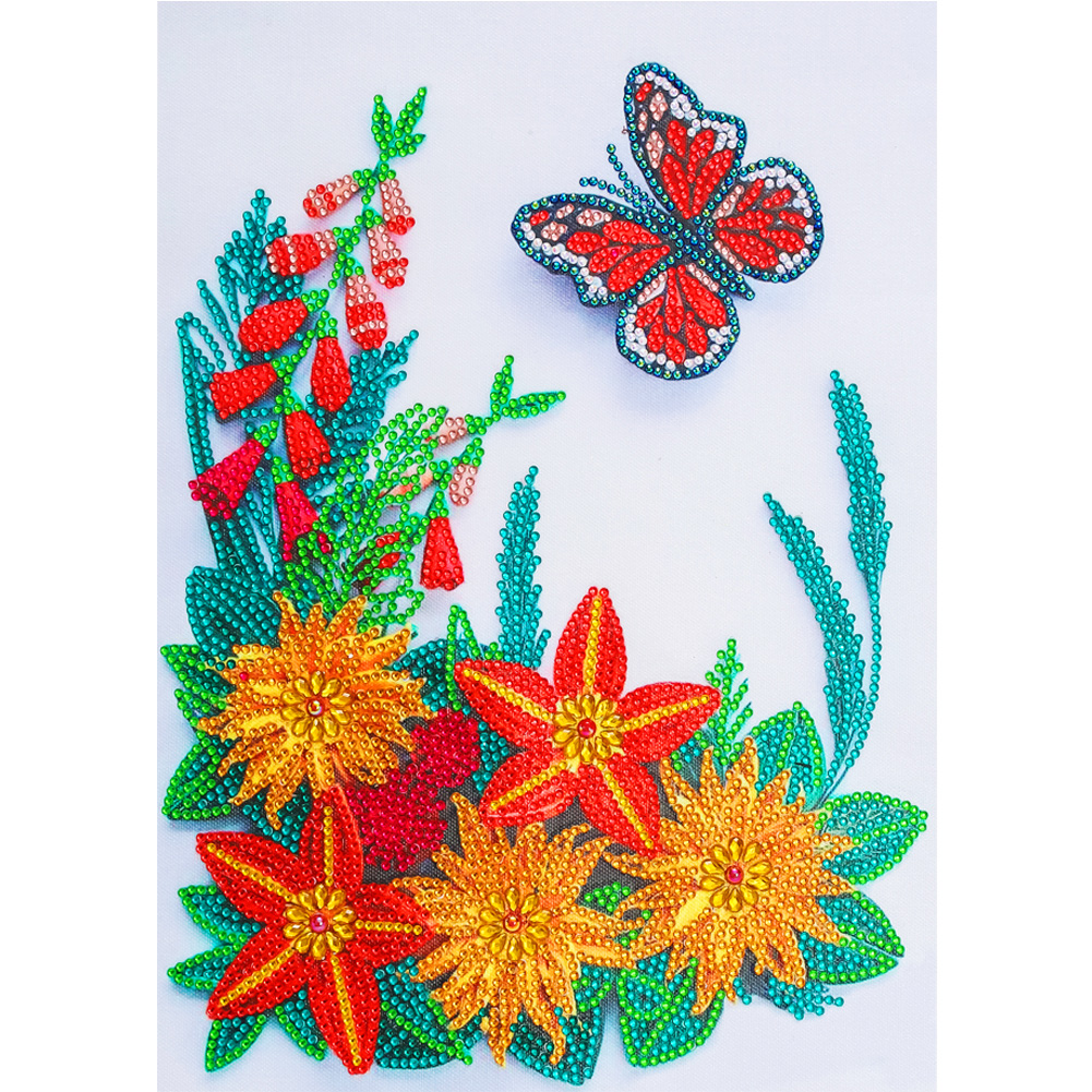 

Flowers - Special Shaped Diamond Painting - 30*40CM, 501 Original