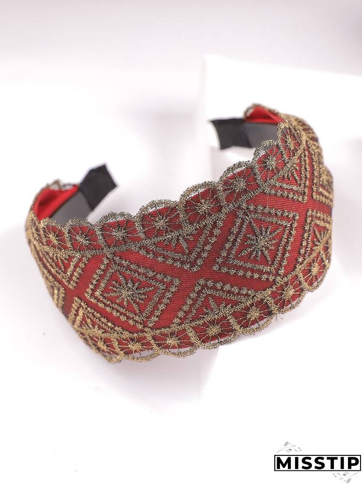Wide Lace Decor Headband