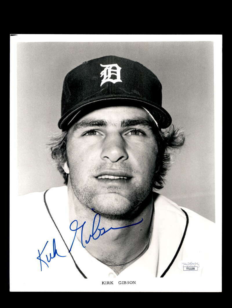 Kirk Gibson JSA Coa Signed 8x10 Photo Poster painting Rookie Era Autograph