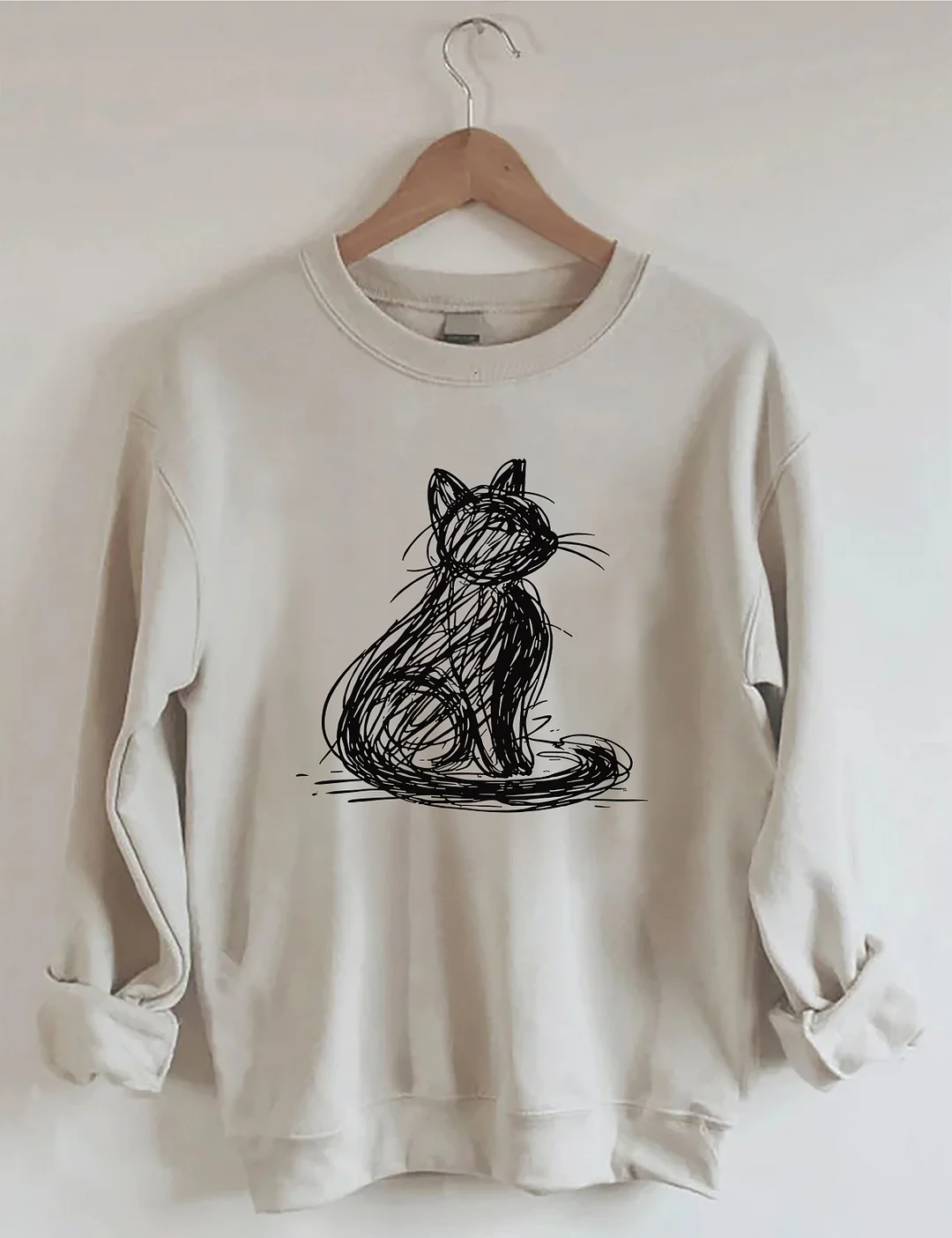 Abstract Cat Sweatshirt