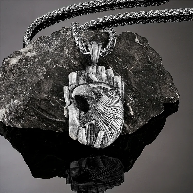 Vintage Eagle Stainless Steel Necklace