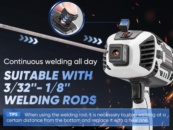 Product Introduction of Saker110V Portable welder with IGBT inverter 6 variable current regulation, portable arc welding gun, Best Gifts Springtok 3