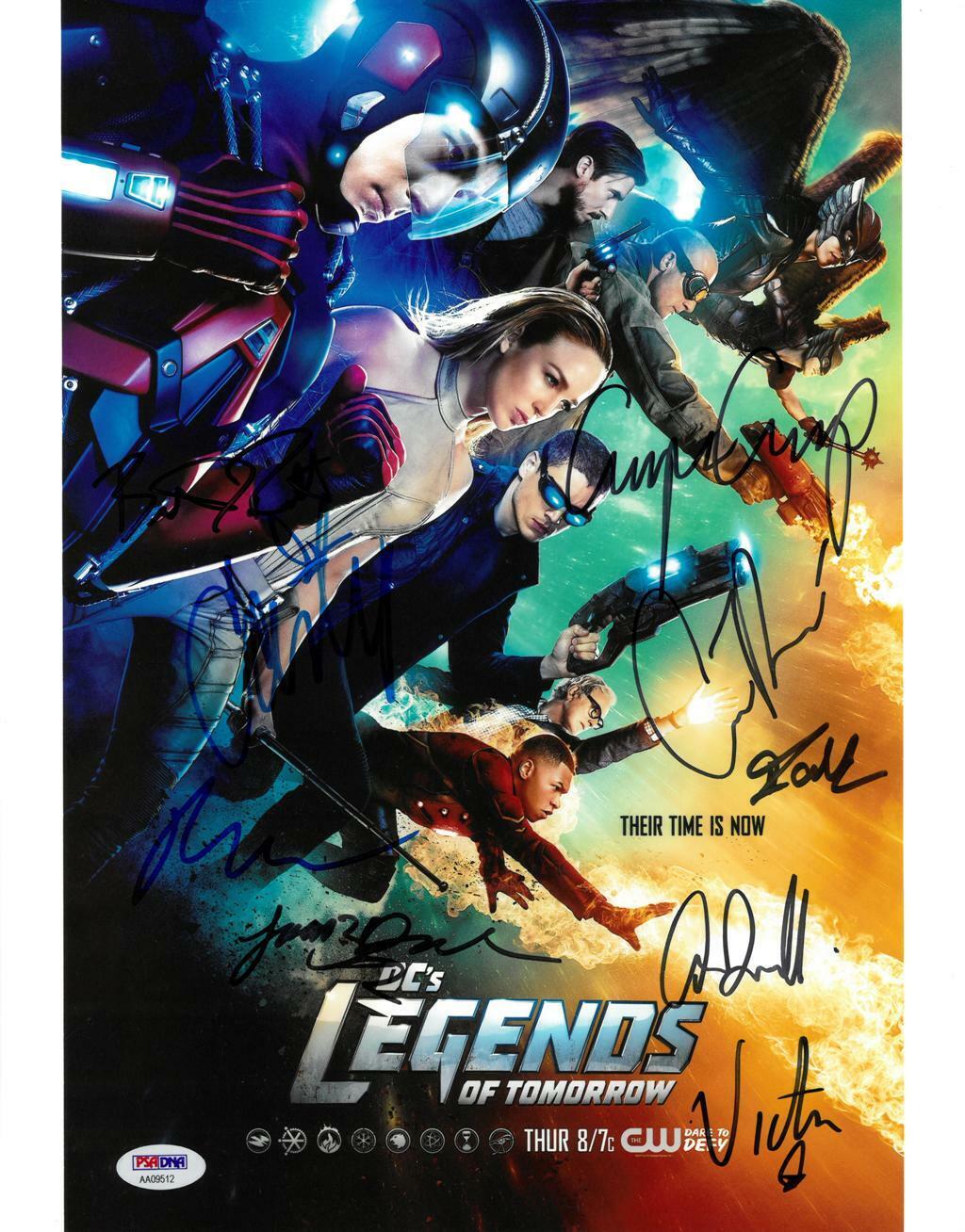 Legends of Tomorrow Cast Signed (9 Sigs) Autographed 11x14 Photo Poster painting PSA/DNA#AA09512