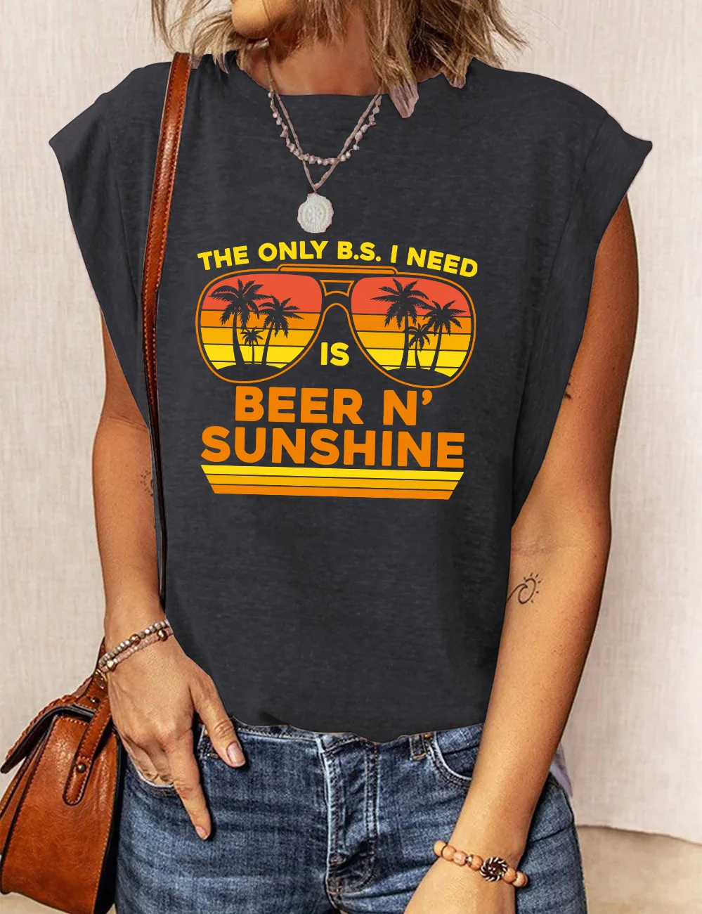 The Only B.S I Need Is Beer And Sunshine T-Shirt