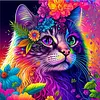 Cat - Full Round Diamond Painting 30*30cm