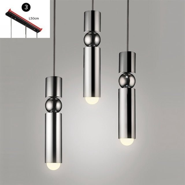 Nordic Pendant Lamp Modern Kitchen Lamp Dining Room Bar Counter Shop Pipe Pendant Down Tube LED Lights office Loft Living Room