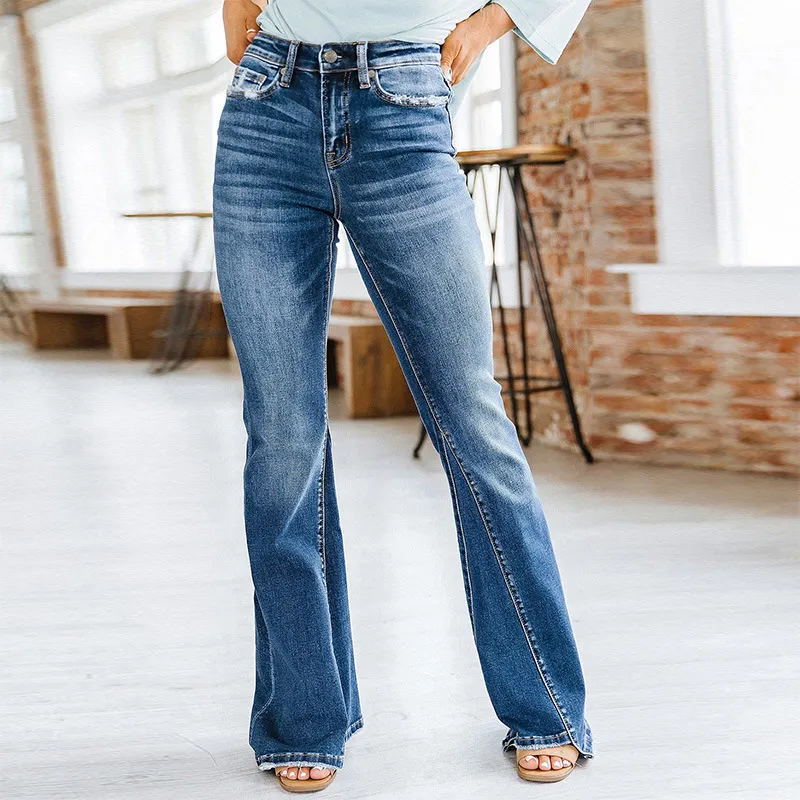 Denim Loose Plain Jeans