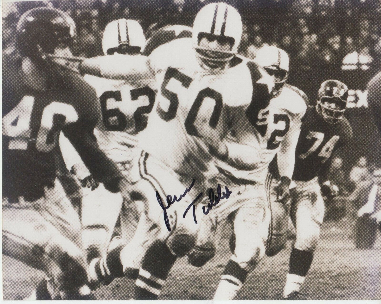 Jerry Tubbs #0 8x10 Signed Photo Poster painting w/ COA Dallas Cowboys -