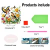 (US Local)Acrylic Flower Bird DIY 5D DIY Diamond Art Tabletop Desktop Ornaments Kit