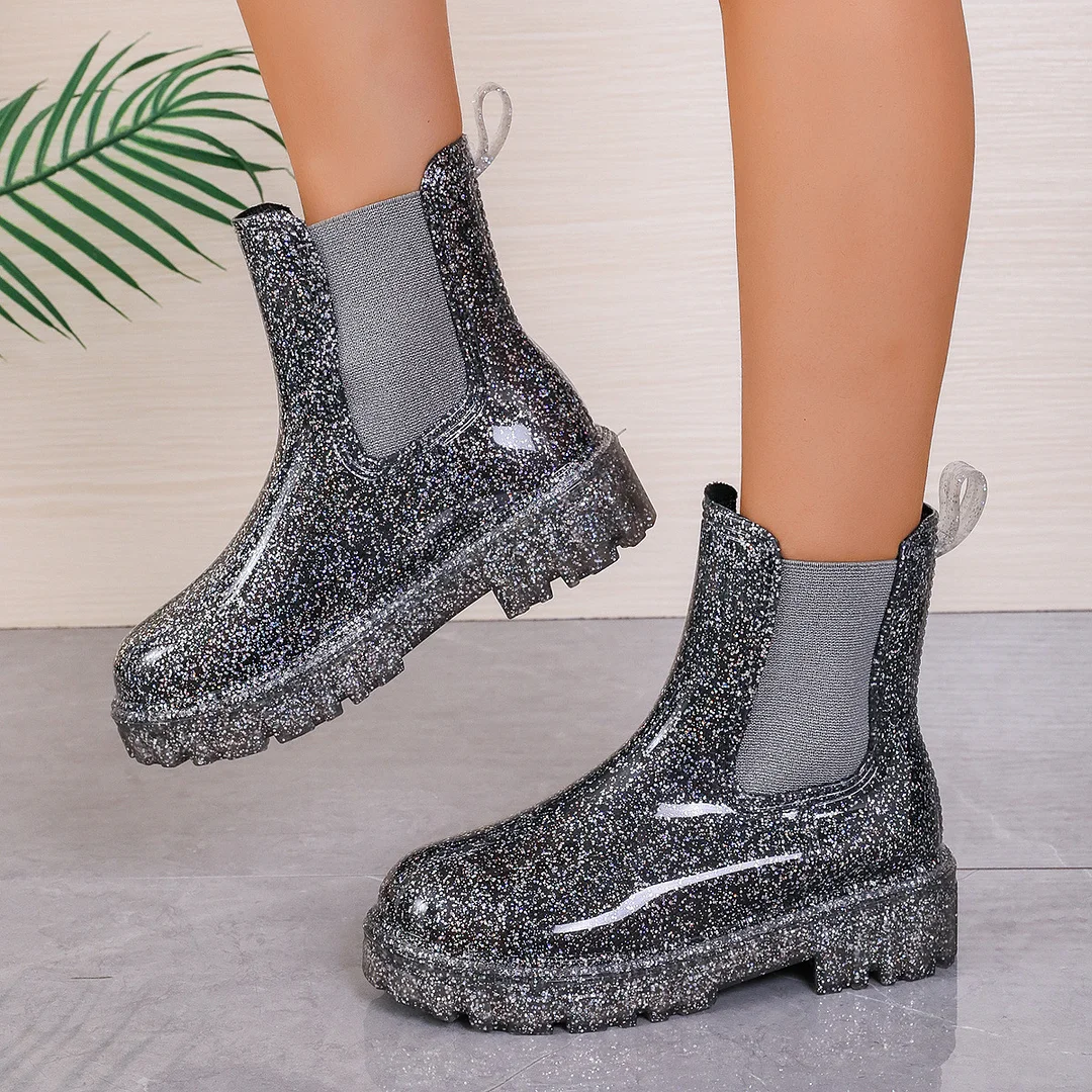Churchf Churchf New Stylish Round-Headed Chelsea Ankle Boots Match Women's Martens