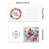 (US Local)6Pcs Parrot On Tree DIY Diamond Painting Greeting Card 5D Drill Painting Card