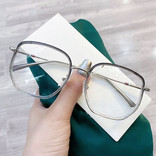 5 Colors Computer Blue Blocking Light Glasses Men Eyeglasses Frame Transparent Opticos Para Mujer Vintage Square Glasses Women