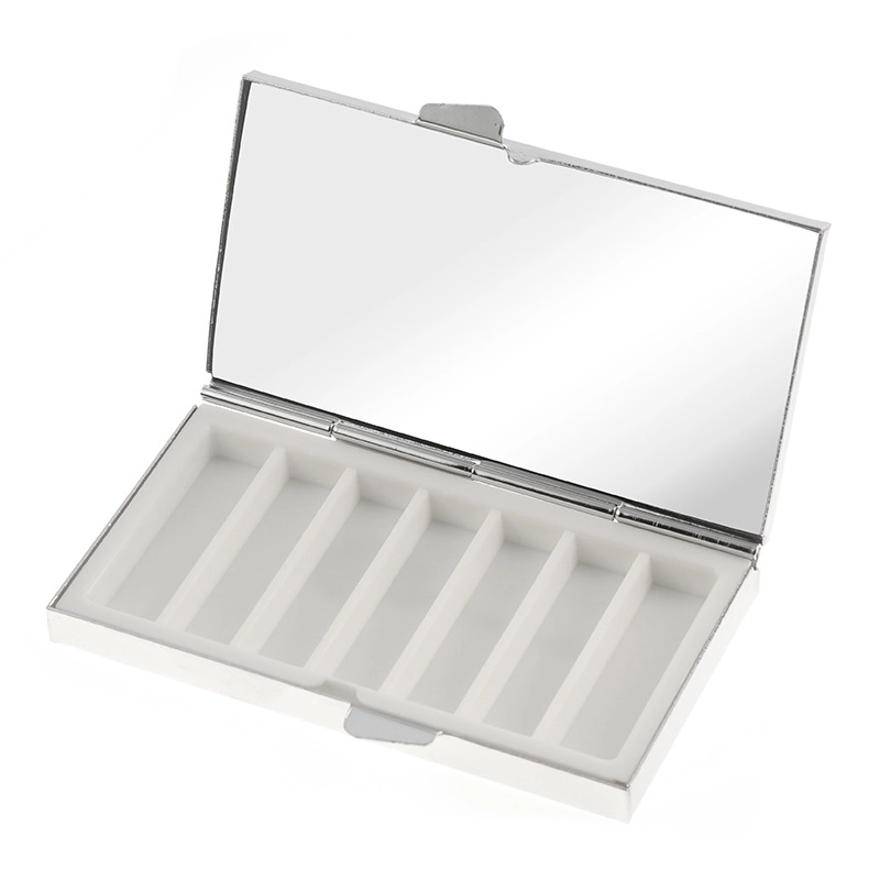 Minimalist Geometric Pu Leather Glass Iron Mirror 1 Piece