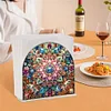 Acrylic Mandala Diamond Painting Paper Towel Napkin Holder for Home Art Crafts