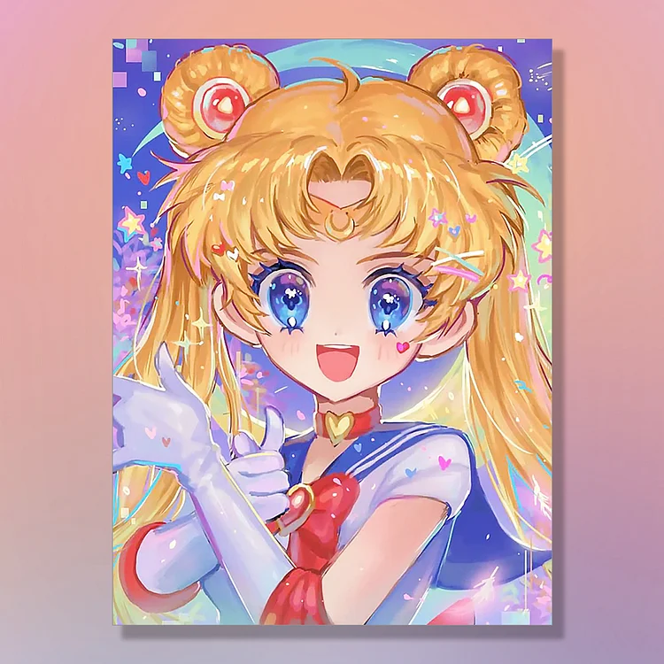 Sailor Moon 11CT Stamped Cross Stitch40*50CM