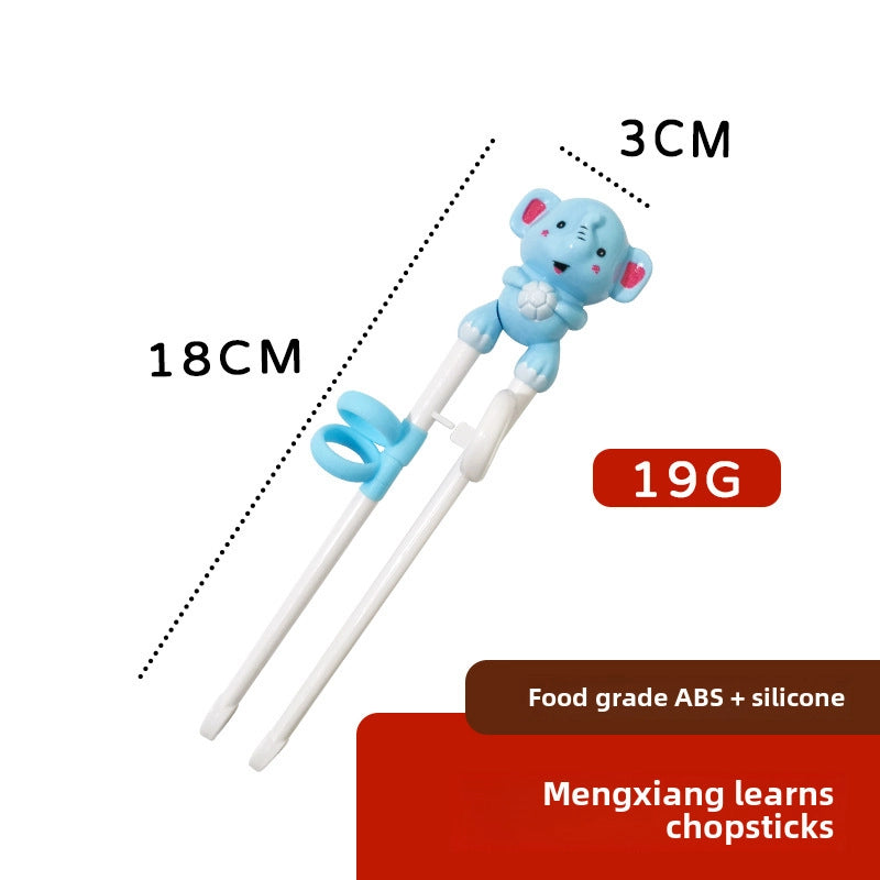 Maternal And Infant Products Portable Feeding Children’s Tableware Set Cartoon Learning Chopsticks Training Chopsticks 304 Stainless Steel Spoon Fork