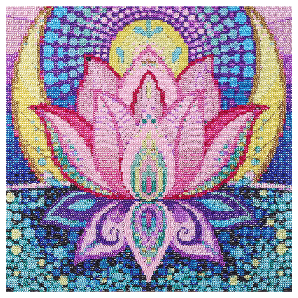 

Lotus - Crystal Round Drill Diamond Painting - 40*40CM, 501 Original
