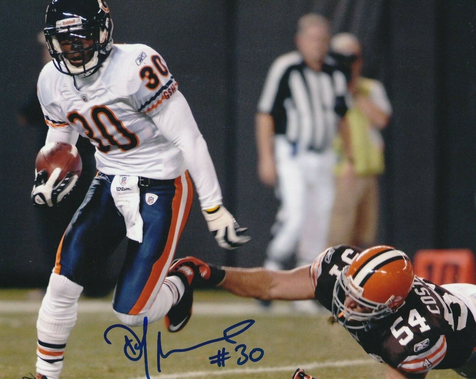 D.J. MOORE Signed Chicago BEARS 8x10 Photo Poster painting + COA