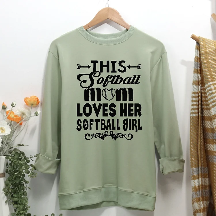 softball Women Casual Sweatshirt-Annaletters