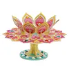 Diamond Art Mandala Lotus Rotating Candle Holder Home Decor
